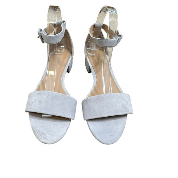 Banana Republic Light Blue Suede Block Heel Sandal | Size 8 - Picture 3 of 7